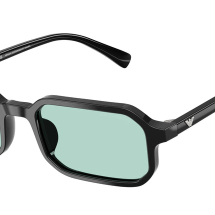 Emporio Armani EA4253U Rectangle Sunglasses  501765-Shiny Black 54-145-21 - Color Map Black