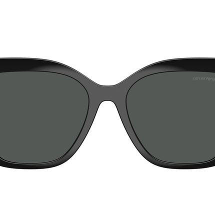 Emporio Armani EA4254C Cat Eye Clip-On  501787-Shiny Black 54--16 - Color Map Dark Grey