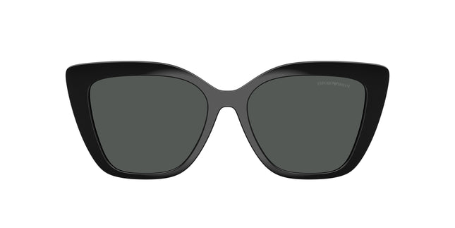 Emporio Armani EA4254C Cat Eye Clip-On  501787-Shiny Black 54--16 - Color Map Dark Grey