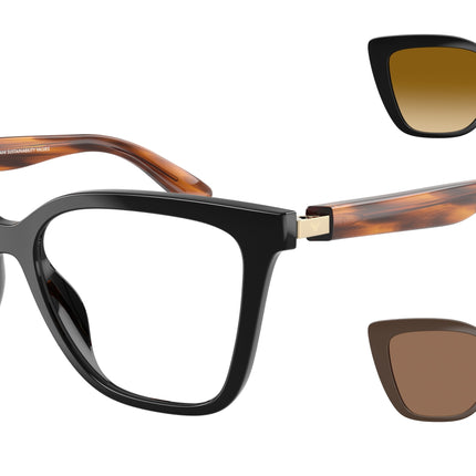 Emporio Armani EA4254U Cat Eye Sunglasses  62681W-Shiny Black 54-140-16 - Color Map Black