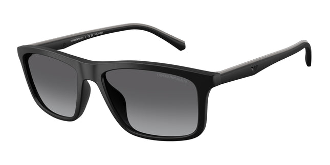 Emporio Armani EA4257U Pillow Sunglasses  500181-Matte Black 57-145-17 - Color Map Black