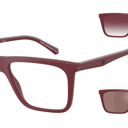 Emporio Armani EA4258 Square Sunglasses  52611W-Matte Bordeaux 56-145-17 - Color Map Red