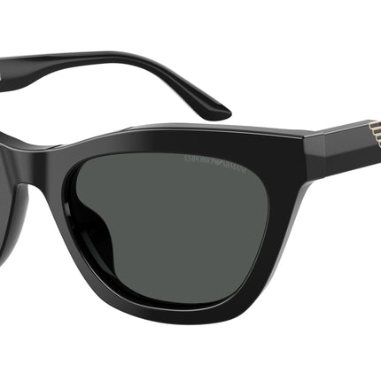 Emporio Armani EA4259U Cat Eye Sunglasses  501787-Shiny Black 55-140-20 - Color Map Black