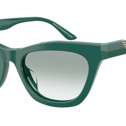 Emporio Armani EA4259U Cat Eye Sunglasses  63248E-Shiny Green 55-140-20 - Color Map Green