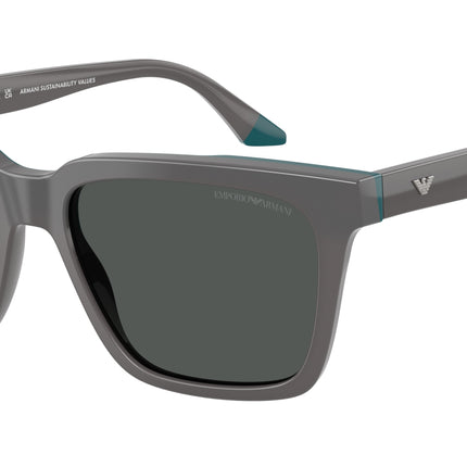 Emporio Armani EA4260 Square Sunglasses  631487-Opaline Grey/Blue 55-145-17 - Color Map Grey