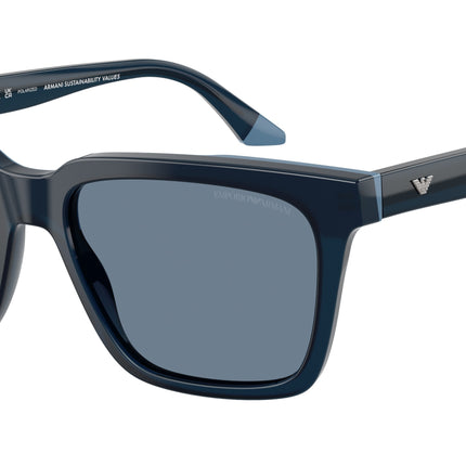 Emporio Armani EA4260 Square Sunglasses  63172V-Opaline Blue 55-145-17 - Color Map Blue
