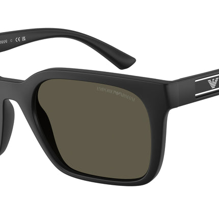 Emporio Armani EA4269F Square Sunglasses  500187-Matte Black 56-145-20 - Color Map Black