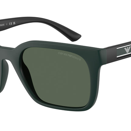 Emporio Armani EA4269 Square Sunglasses  637071-Matte Petrol 54-145-20 - Color Map Blue