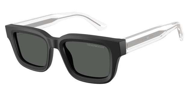 Emporio Armani EA4270 Irregular Sunglasses  500187-Matte Black 51-145-19 - Color Map Black