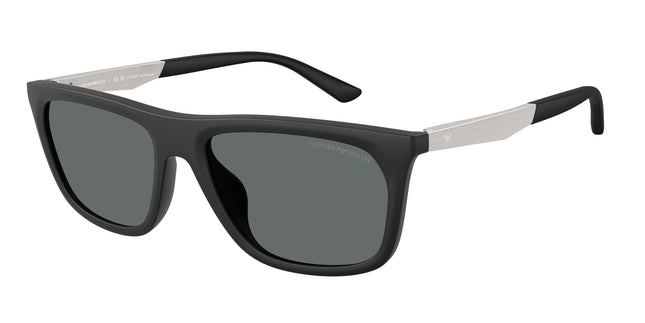 Emporio Armani EA4272U Pillow Sunglasses  500181-Matte Black 57-145-18 - Color Map Black