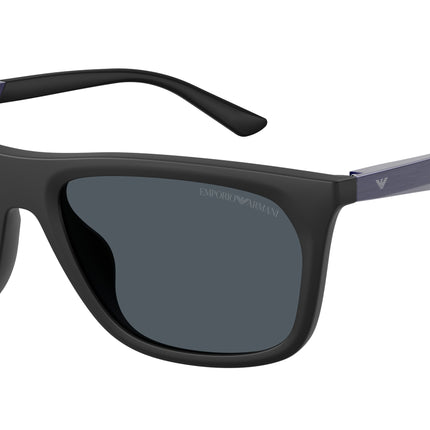 Emporio Armani EA4272U Pillow Sunglasses  637387-Matte Black 57-145-18 - Color Map Black