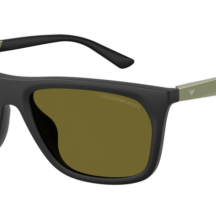 Emporio Armani EA4272U Pillow Sunglasses  6374/2-Matte Black 57-145-18 - Color Map Black