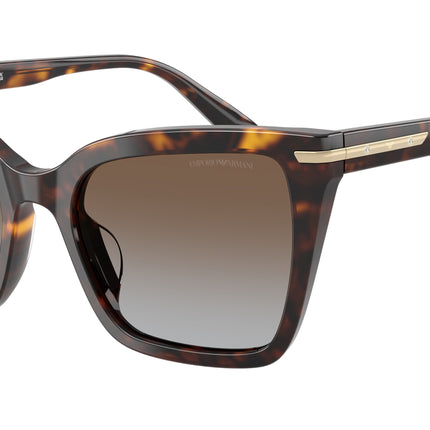 Emporio Armani EA4273BU Square Sunglasses  502689-Shiny Havana 53-140-19 - Color Map Tortoise