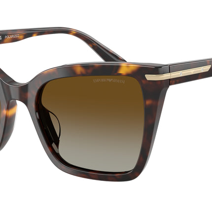 Emporio Armani EA4273BU Square Sunglasses  5026T5-Shiny Havana 53-140-19 - Color Map Tortoise