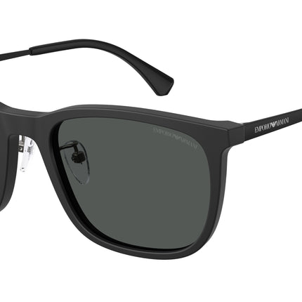 Emporio Armani EA4275D Square Sunglasses  500187-Matte Black 56-145-20 - Color Map Black