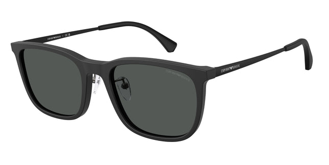 Emporio Armani EA4275D Square Sunglasses  500187-Matte Black 56-145-20 - Color Map Black