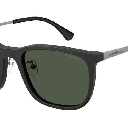 Emporio Armani EA4275D Square Sunglasses  50019A-Matte Black 56-145-20 - Color Map Black