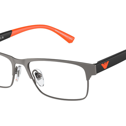 Emporio Armani Kids EK1001 Rectangle Eyeglasses  3003-Matte Gunmetal 47-125-15 - Color Map Grey