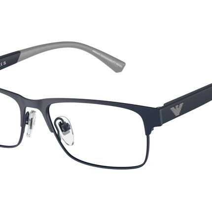 Emporio Armani Kids EK1001 Rectangle Eyeglasses  3018-Matte Blue 49-125-15 - Color Map Blue