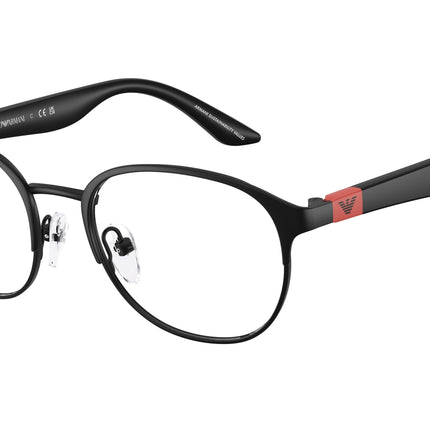 Emporio Armani Kids EK1002 Phantos Eyeglasses  3001-Matte Black 47-130-17 - Color Map Black