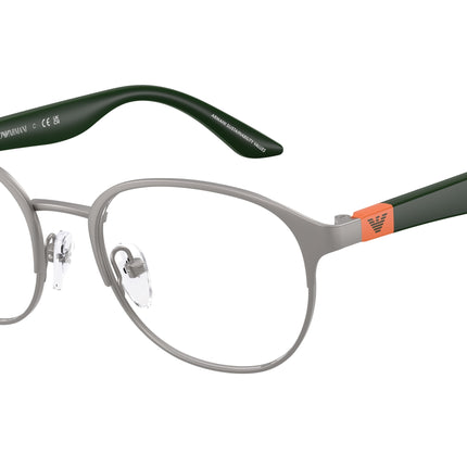 Emporio Armani Kids EK1002 Phantos Eyeglasses  3003-Matte Gunmetal 47-130-17 - Color Map Grey