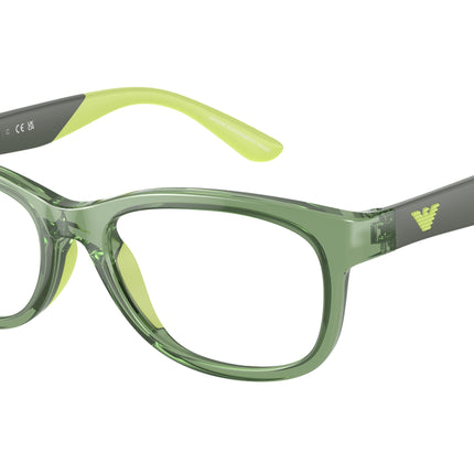 Emporio Armani Kids EK3001 Pillow Eyeglasses  5359-Shiny Transparent Green 49-125-16 - Color Map Green