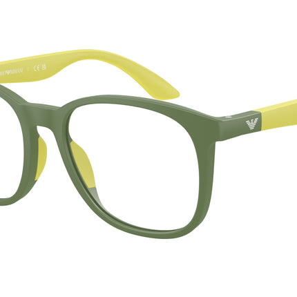Emporio Armani Kids EK3004 Phantos Eyeglasses  6104-Matte Green 49-130-16 - Color Map Green