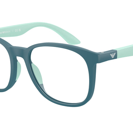 Emporio Armani Kids EK3004 Phantos Eyeglasses  6123-Matte Petroleum 49-130-16 - Color Map Green