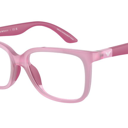 Emporio Armani Kids EK3006 Pillow Eyeglasses  6133-Opaline Pink 49-130-15 - Color Map Pink