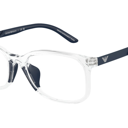 Emporio Armani Kids EK3008U Pillow Eyeglasses  5893-Shiny Crystal 49-130-16 - Color Map Transparent