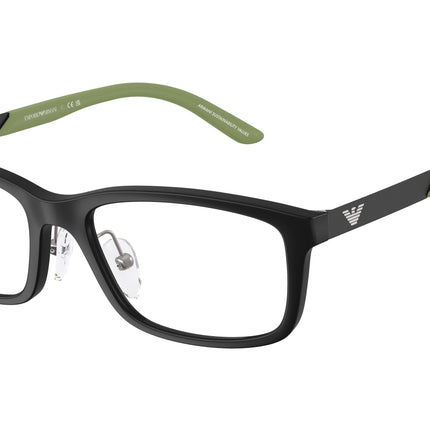 Emporio Armani Kids EK3009 Rectangle Eyeglasses  5001-Matte Black 49-130-16 - Color Map Black