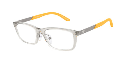 Emporio Armani Kids EK3009 Rectangle Eyeglasses  6279-Transparent Grey 49-130-16 - Color Map Grey