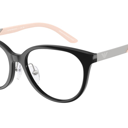 Emporio Armani Kids EK3010 Cat Eye Eyeglasses  5017-Shiny Black 48-130-15 - Color Map Black