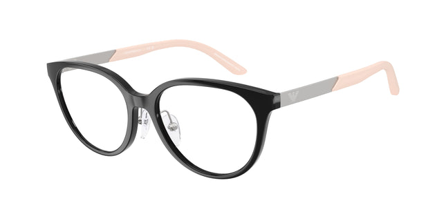 Emporio Armani Kids EK3010 Cat Eye Eyeglasses  5017-Shiny Black 48-130-15 - Color Map Black