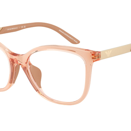 Emporio Armani Kids EK3011U Butterfly Eyeglasses  6347-Shiny Transparent Beige 48-130-16 - Color Map Beige