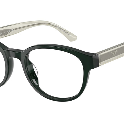 Emporio Armani Kids EK3012U Phantos Eyeglasses  6381-Shiny Green 49-130-19 - Color Map Green