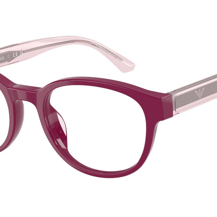 Emporio Armani Kids EK3012U Phantos Eyeglasses  6383-Shiny Violet 49-130-19 - Color Map Violet