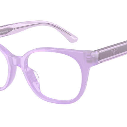 Emporio Armani Kids EK3014U Cat Eye Eyeglasses  6388-Opal Lillac 48-130-15 - Color Map Violet