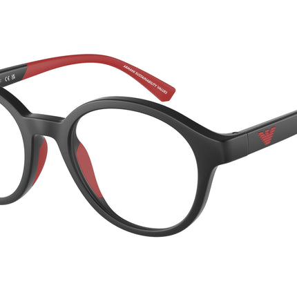 Emporio Armani Kids EK3202 Round Eyeglasses  5001-Matte Black 47-125-18 - Color Map Black
