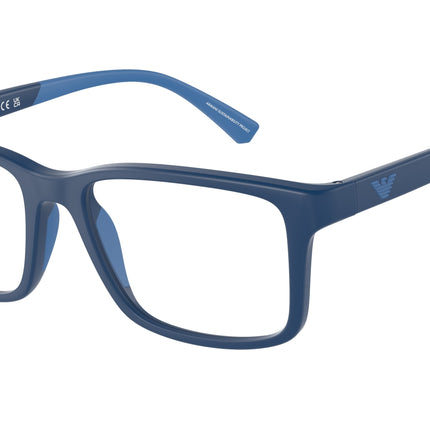 Emporio Armani Kids EK3203F Pillow Eyeglasses  5088-Matte Blue 50-130-16 - Color Map Blue