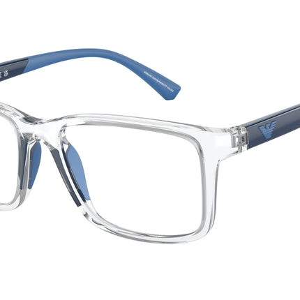 Emporio Armani Kids EK3203 Pillow Eyeglasses  5893-Crystal 50-130-16 - Color Map Transparent