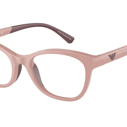 Emporio Armani Kids EK3204 Cat Eye Eyeglasses  5086-Shiny Pink 46-125-17 - Color Map Pink