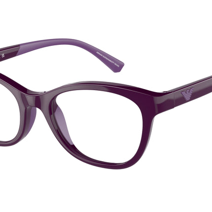 Emporio Armani Kids EK3204 Cat Eye Eyeglasses  5115-Shiny Violet 48-125-17 - Color Map Violet