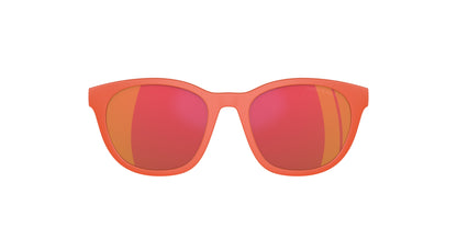 Emporio Armani Kids EK4001C Phantos Clip-On  59326Q-Matte Orange 47-0-17 - Color Map Dark Violet Mirror Red