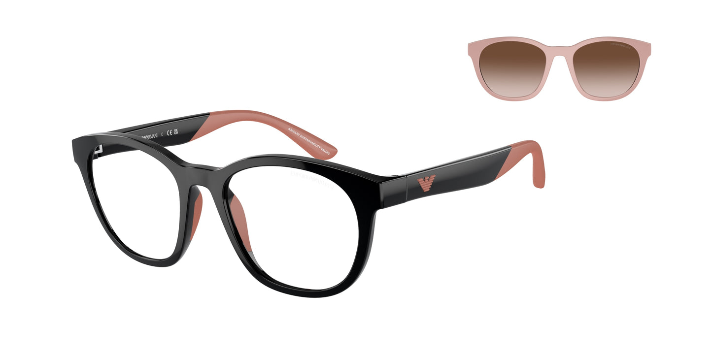 Emporio Armani Kids EK4001 Phantos Sunglasses  50171W-Shiny Black 47-125-17 - Color Map Black