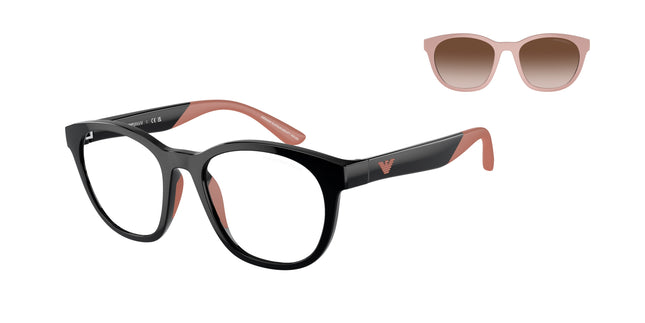 Emporio Armani Kids EK4001 Phantos Sunglasses  50171W-Shiny Black 47-125-17 - Color Map Black