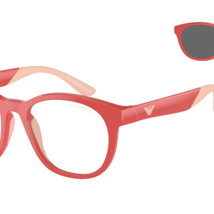 Emporio Armani Kids EK4001 Phantos Sunglasses  56241W-Shiny Coral 47-125-17 - Color Map Pink