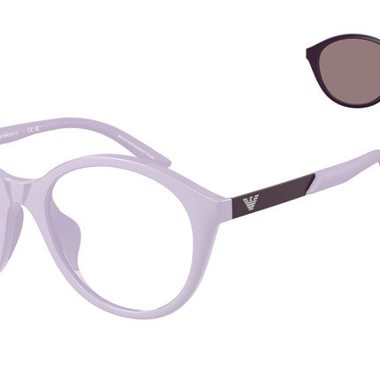 Emporio Armani Kids EK4005U Round Sunglasses  62741W-Shiny Lilac 48-130-18 - Color Map Violet