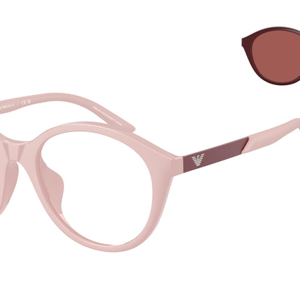 Emporio Armani Kids EK4005U Round Sunglasses  62751W-Shiny Pink 48-130-18 - Color Map Pink