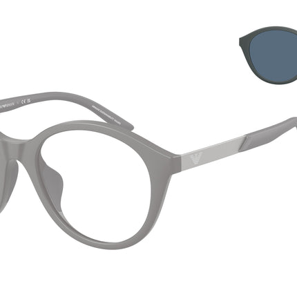 Emporio Armani Kids EK4005U Round Sunglasses  63481W-Matte Grey 48-130-18 - Color Map Grey